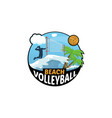 Beach volleyball series championship league Vector Image