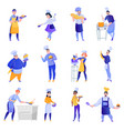 professional cooks set vector image