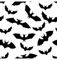 halloween silhouette pattern seamless vector image