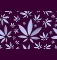 marijuana leaves seamless pattern cannabis vector image vector image