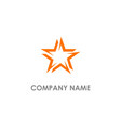 star circle shape logo vector image