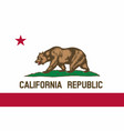 flag california state united states vector image vector image