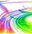 rainbow colors abstract lines background vector image
