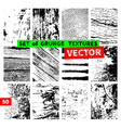 set of grunge textures vector image