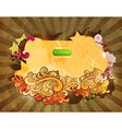 abstract floral vintage background vector image