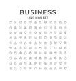 set line icons business vector image