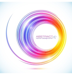 Abstract colorful circle frame Royalty Free Vector Image