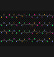 christmas glowing lights vector image