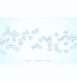 molecular structure medical chemistry background vector image vector image