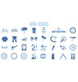 bike suit tool icon set vector image vector image