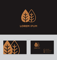 abstract logo icon design business card template vector image