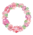 gentle floral wreath vector image