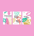 modern poster a set different elements vector image vector image