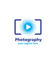 photography business logo vector image vector image