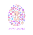 easter concept card vector image
