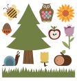 nature elements vector image vector image