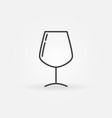 wine glass simple icon vector image