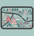 cute hand drawn scandinavian background vector image vector image