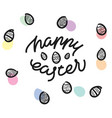 happy easter premium handdrawn lettering vector image