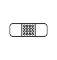 adhesive bandage icon vector image vector image