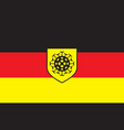 banner on theme covid-19 with german flag vector image vector image