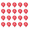 discount labels set sale tag offer price vector image