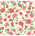 seamless floral background vector image