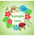 green eco style banner for your design vector image vector image