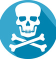 skull icon vector image