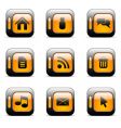 web icons set vector image vector image