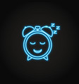 good sleep concept neon icon in line style vector image