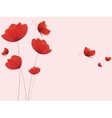 floral background with flowers vector image