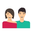 couple man and woman in love vector image