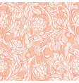 exotic garden hand drawn paisley flowers vector image