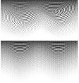 halftone wave pattern background set vector image