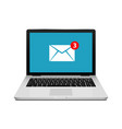 new message email notification computer vector image