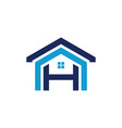 abstract house icon logo image vector image