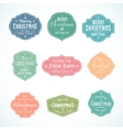 vintage typography soft color cute christmas vector image