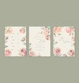 luxury wedding invitation card background vector image
