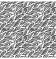 hand drawn linear leaves seamless pattern vector image