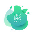 spring sale banner template design vector image vector image