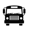 bus icon vector image vector image