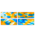 set of blurred background for banners and flyers vector image vector image