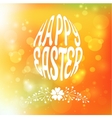 happy easter greeting card blurred background vector image vector image