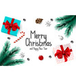 merry christmas and happy new year vector image vector image