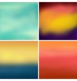 abstract colorful blurred backgrounds set 4 vector image