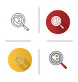 fried eggs on pan icon vector image vector image