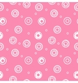 sweet donuts seamless pattern pastry background vector image