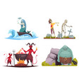 evil character cartoon concept vector image