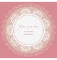 ornamental round lace pattern circle background vector image